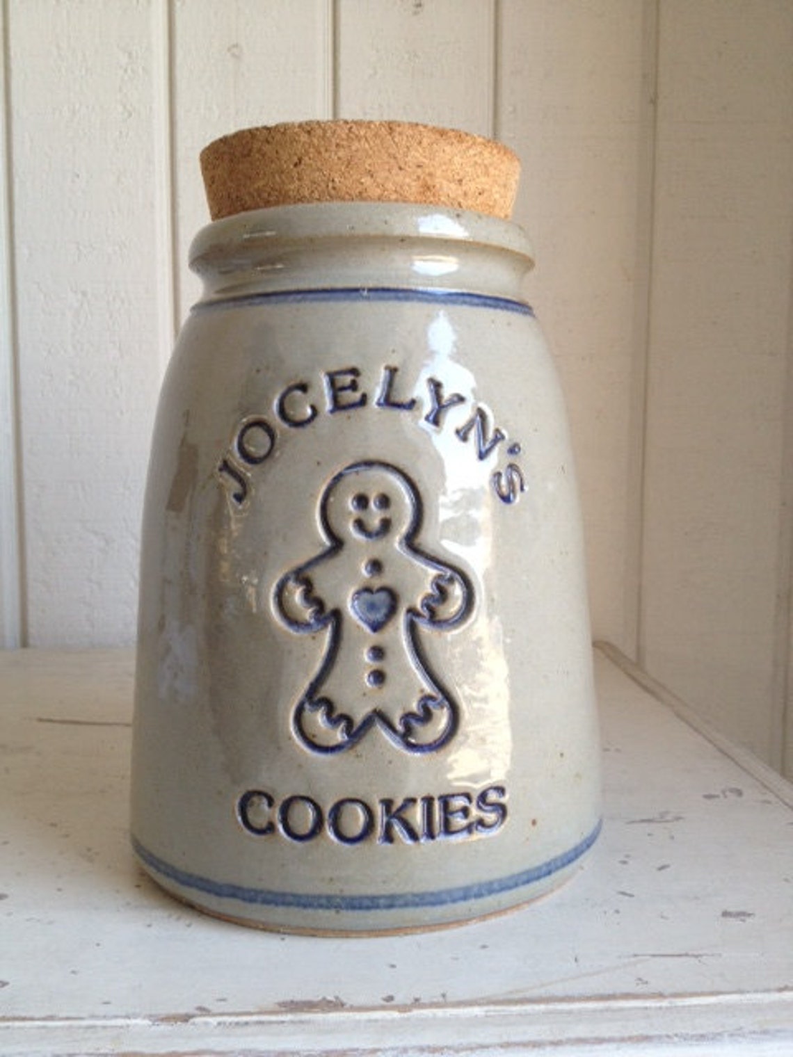 Personalized Stoneware Cookie Jar Etsy