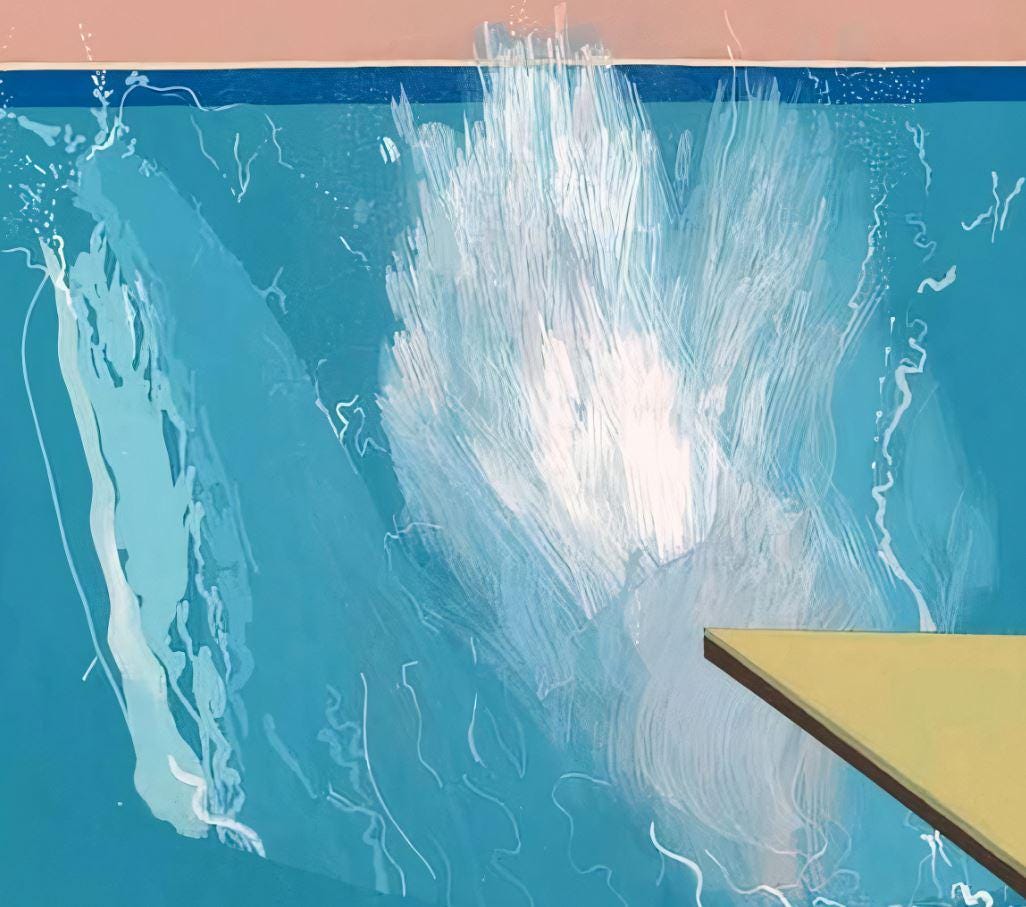 デヴィッド・ホックニー プリント作品「A Bigger Splash」 Yahoo!オークション - デヴィッド・ホックニー プリント作品「A Bigger