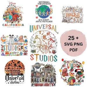 Universal Studio 2025 png-svg-pdf-bundel, 2025 familie-uitstapje png-svg-pdf, Universal Studios-reis, universele bundel png, sublimatieontwerp