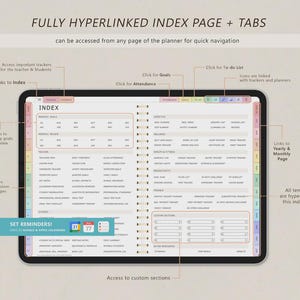 Digital Teacher Planner 2025 2026 Planner & Undated Academic Planner, Lesson Planner, Homeschool Planner, Goodnotes iPad Samsung Noteshelf