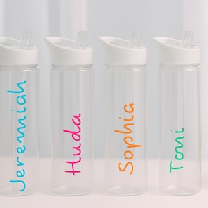 Custom Island Villa Water Bottle – 500 ml Personalized Water Bottle with Name – Tropical Beach Gift