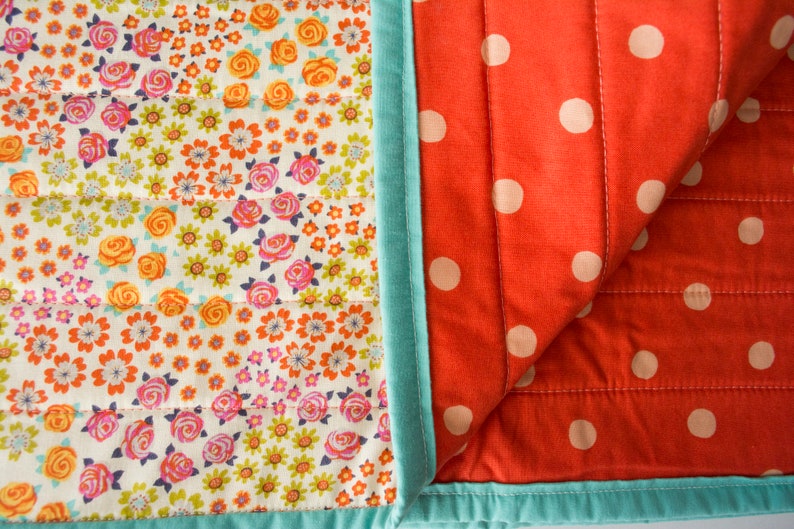 Bright Floral Whole Cloth Quilt