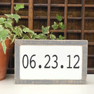 Mini Date Sign - Anniversary - Tiered Tray - Farmhouse Decor