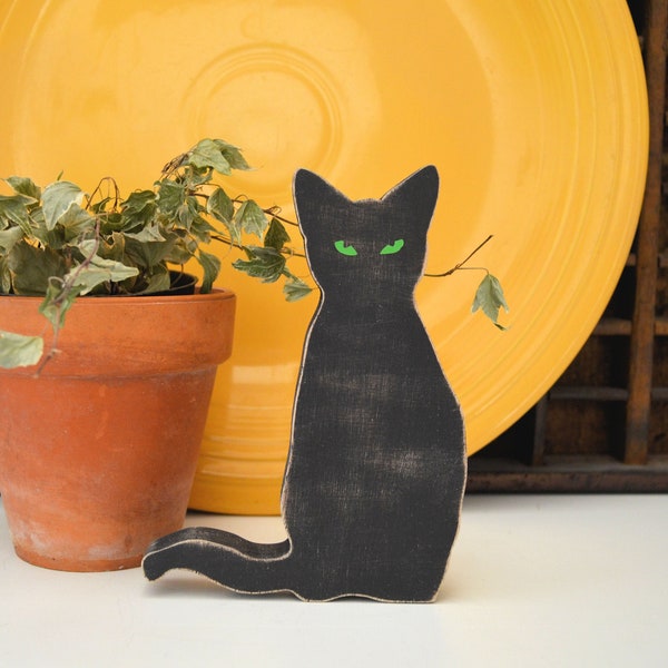 Small Black Cat - Tiered Tray Halloween Decor