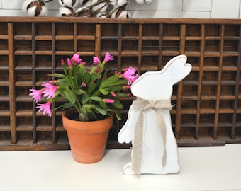 Wooden Bunny - Wood Rabbit - Easter Spring Decor