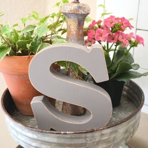 Small Wooden Letter - Tiered Tray Decor