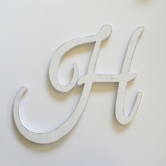 Large Wooden Letter H Custom Letters 24 Inch Cut Out Etsy