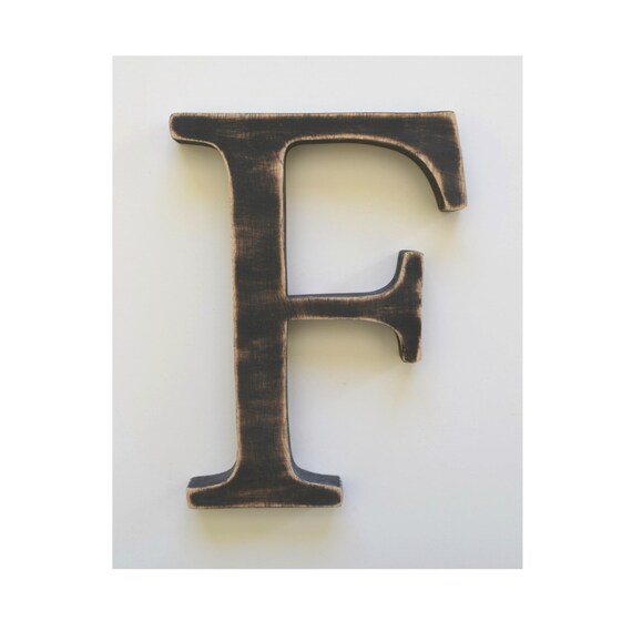 Letter F Wooden 8 Inch Letters
