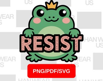 Meme de la resistencia de la rana de Portland: PNG SVG PDF anti-Trump