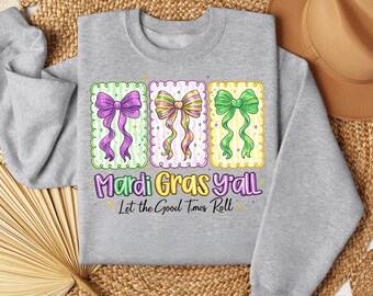 Mardi Gras Y’all Coquette PNG, Girly Shirt Sublimation (Digital Download)