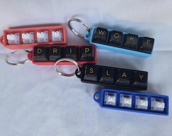 Porte-clés pour clavier Fidget Toy - Porte-clés anti-stress - PERSONNALISABLE