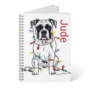 Personalised Boxer Dog Notebook: A5 Journal, Dog Lover Gift