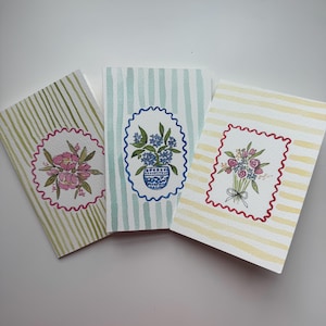 handmade watercolor card set of 3