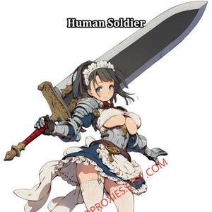 1/1 Human Soldier and 1/1 Soldier Token (Double Sided) - Custom Playtest Card