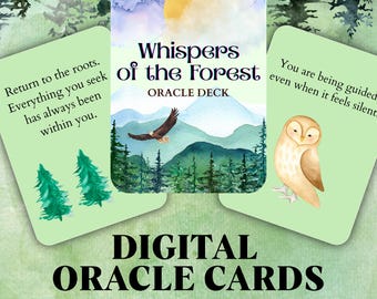 Whispers from the Forest | Printable Earth Oracle Messages for Wild Souls | Nature Oracle Deck