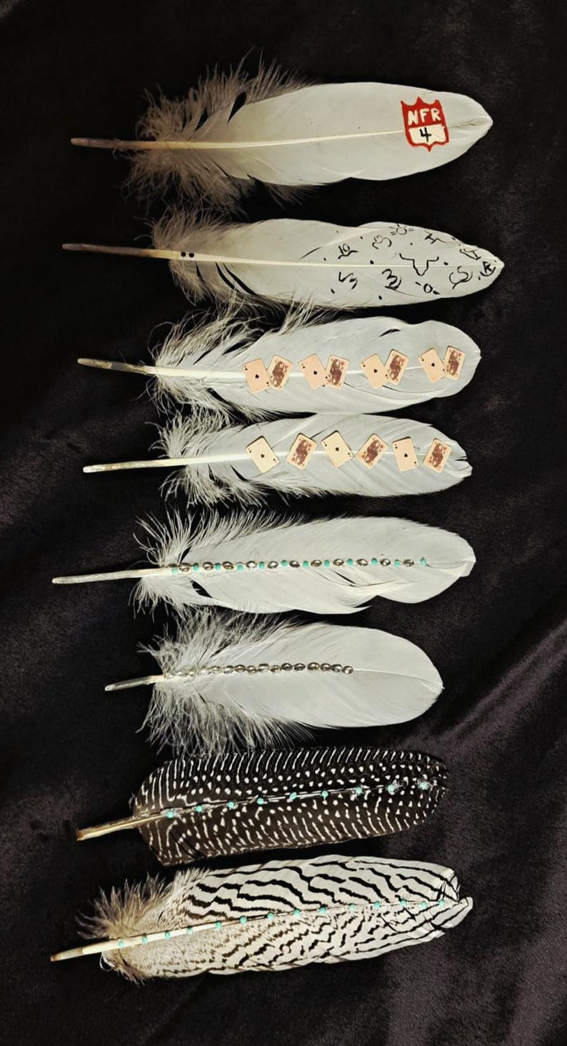 Bedazzled Cute Custom Western Hat Feathers! - Etsy
