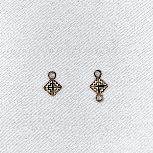 Hmong House Micro charm - 18k Gold Plated