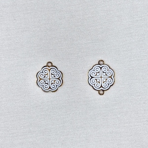 Four heart Hmong charm - 18k Gold Plated