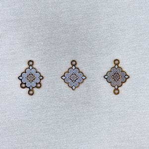 Hmong Inspired charm - 18k Gold Plated