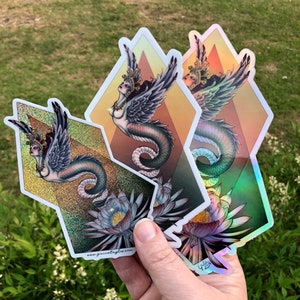 Naga Kanya vinyl art sticker w/ new Glitter variant!