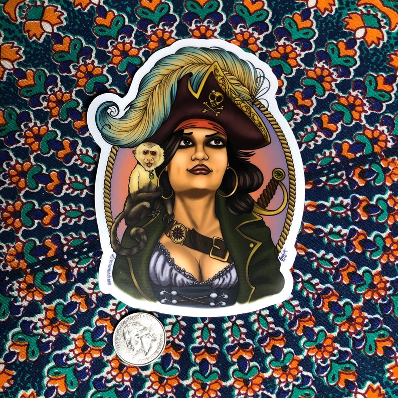 The Infamous Mary Read vinyl art sticker