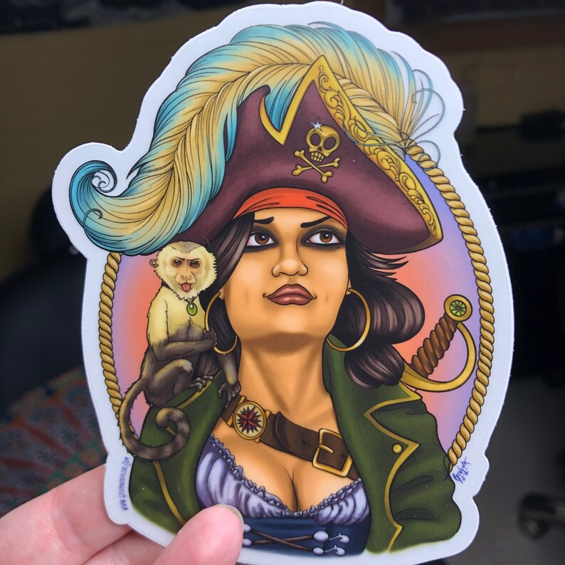 The Infamous Mary Read vinyl art sticker