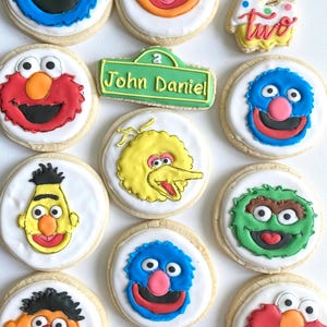 Sesame Street Sugar Cookies