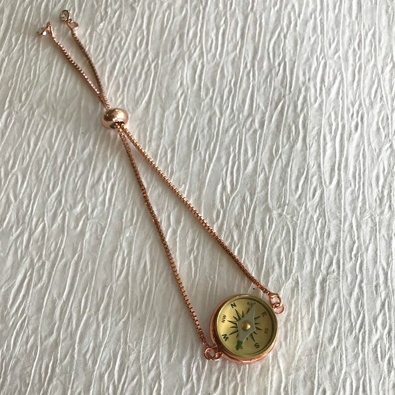 Working compass bracelet 16mm compass bolo bracelet sliding Etsy