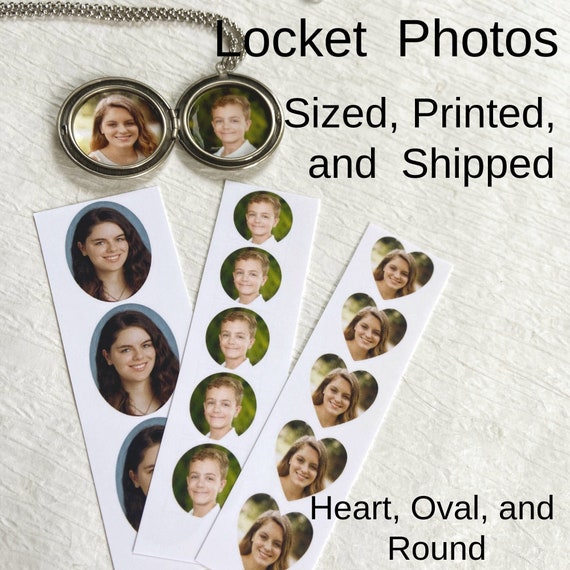 Locket Photo Prints Locket Size Photos Locket Photo Etsy