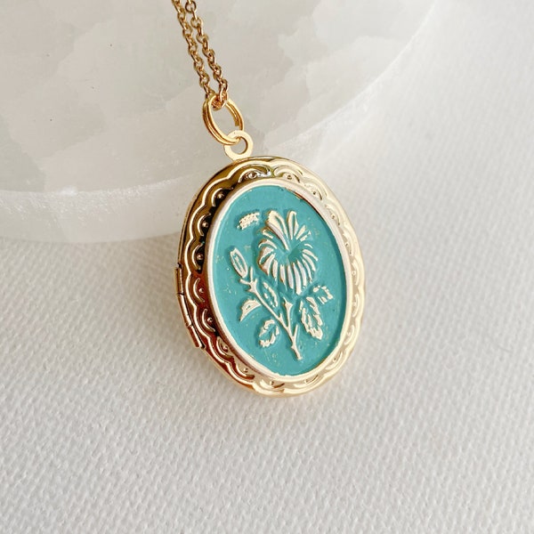 Gold Locket Etsy