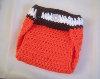 Cleveland Browns Football Diaper Cover - Football Baby - Choose ANY Team - Football Photo Prop - newborn photo prop - baby diaper cover