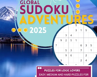 80 Sudoku Puzzles 2025: Global Trivia Brain Workout (Printable Pages, Instant Download)