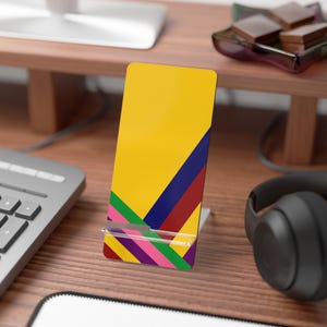 Vibrant Smartphone Stand, Colorful Phone Holder, Desk Organizer, Gift for Phone Lovers, Modern Home Decor, Birthday Present