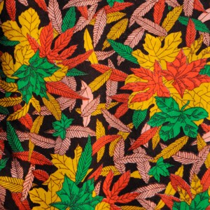 SALE 70's shirt: long sleeve blouse, autumn fall colors, maple leaf print, novelty print, fall fashion, Taiwan vintage, M size. image 4