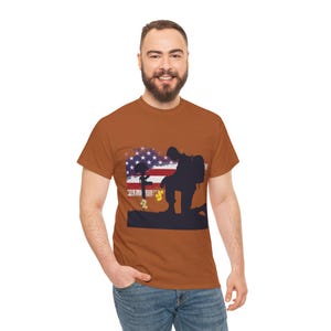 Patriotic Veteran Tribute Graphic Tee: Military Remembrance Shirt