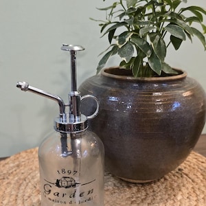 Glass Plant Mister Spray Bottle – Vintage Style Garden Decor