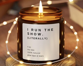 Musical Theatre Candle - Broadway Gift, Performing Arts or Stage Manager Gift, Tech Week or Opening Night