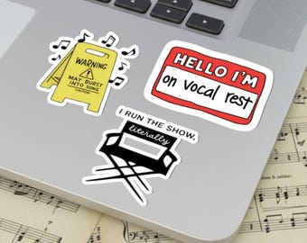 Broadway Sticker Bundle - Musical Theatre Kid Gift for Actor, Stage Manager, or Theater Lover