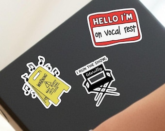 Broadway Sticker Bundle - Musical Theatre Gift for Actor, Stage Manager, or Theater Lover