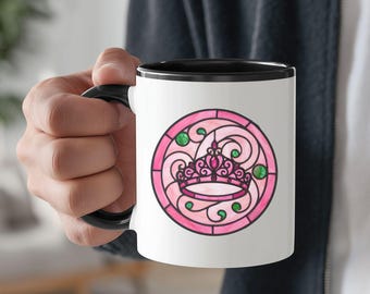 Wicked Musical Inspired Stained Glass Mug - Broadway Gift for Theatre Kid, Glinda Coffee Cup
