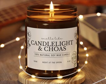 Candela ispirata al Fantasma dell'Opera - Regalo per il teatro musicale, merchandising di Broadway per attori, regalo per le arti performative con maschera di carnevale