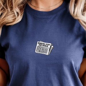 Newsies Shirt inspiriertes Musiktheatergeschenk - besticktes Broadway-T-Shirt, "Seize the Day" Style Comfort Colors."