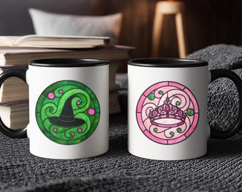 Wicked Inspired Mug - Musical Theatre Broadway Gift, Rehearsal Stained Glass Style Coffee Cup