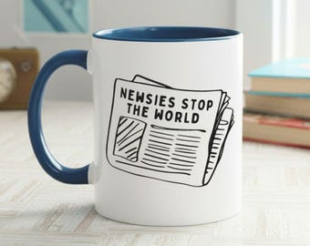 Newsies Musical Inspired Mug – Broadway Gift for Theatre Kid, "Seize the Day" Glossy Cup