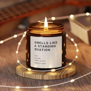 Musical Theatre Candle Gift - Broadway Merch for Actor, Tech Week or Opening Night Performing Arts Merch