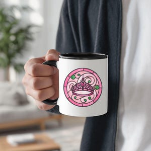 Wicked Inspired Mug - Musical Theatre Broadway Gift, Rehearsal Stained Glass Style Coffee Cup immagine 3