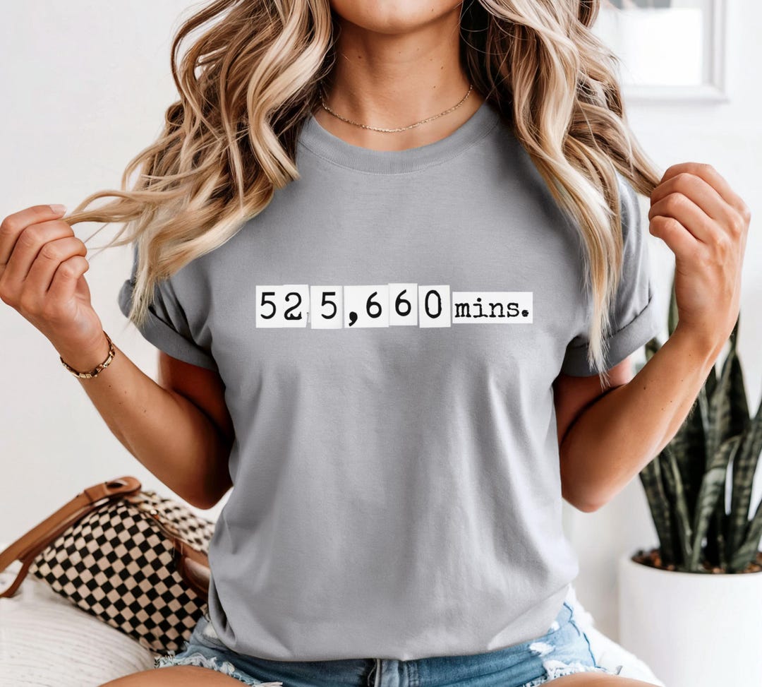 Rent Musical Inspired Shirt - Broadway Gift for Theatre Kid, 525,600 ...