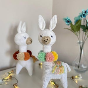 Crochet Plush Llama: Handmade Amigurumi Stuffed Animal