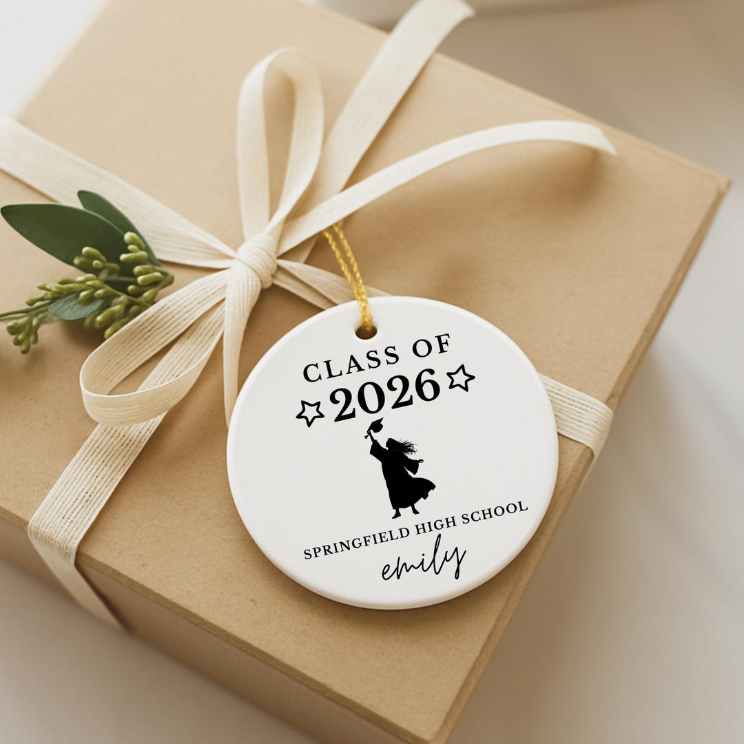 Graduation Gift for Her | Senior 2026 Custom Ornament | High School ...
