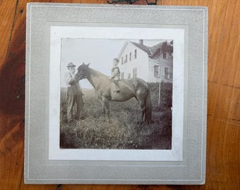 Antique Mounted Photos - Black and White - Decorative Backings